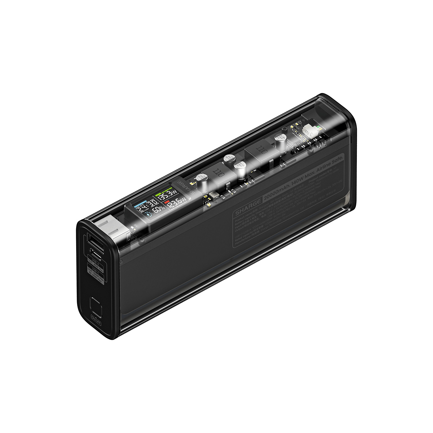 Pin dự phòng Shargeek 140 | 20000mAh