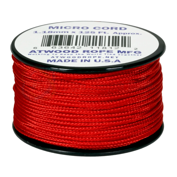 Dụng cụ du lịch Dây Micro Cord 1.18mm – 100ft – Red
