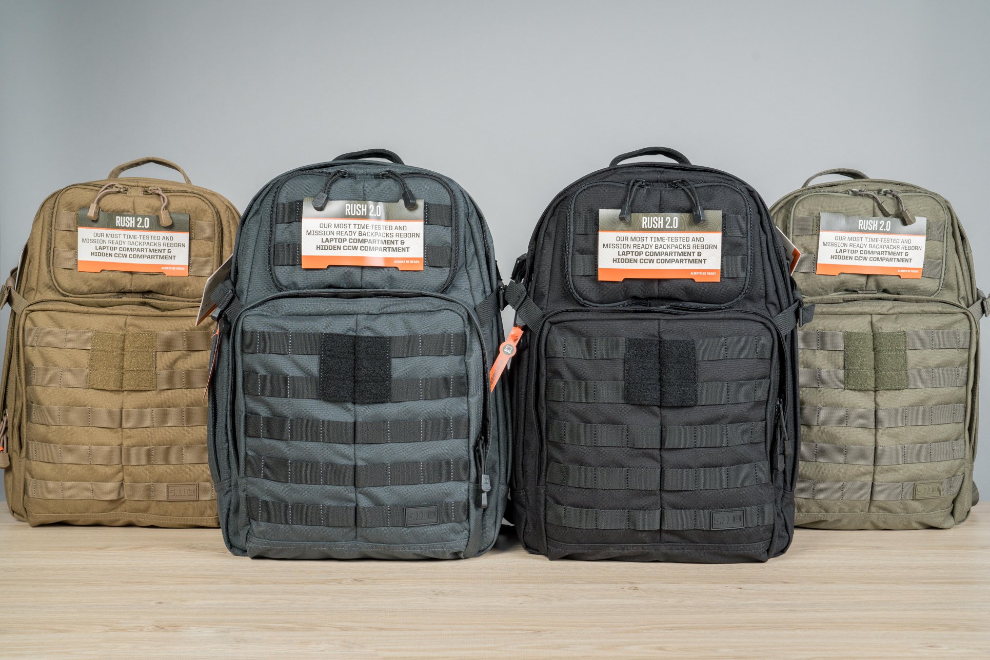 Sự thay đổi màu sắc của balo, túi 5.11 Tactical